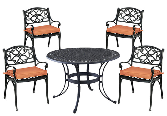 Sanibel 5 Piece Outdoor Dining Set by homestyles, 6654-308C