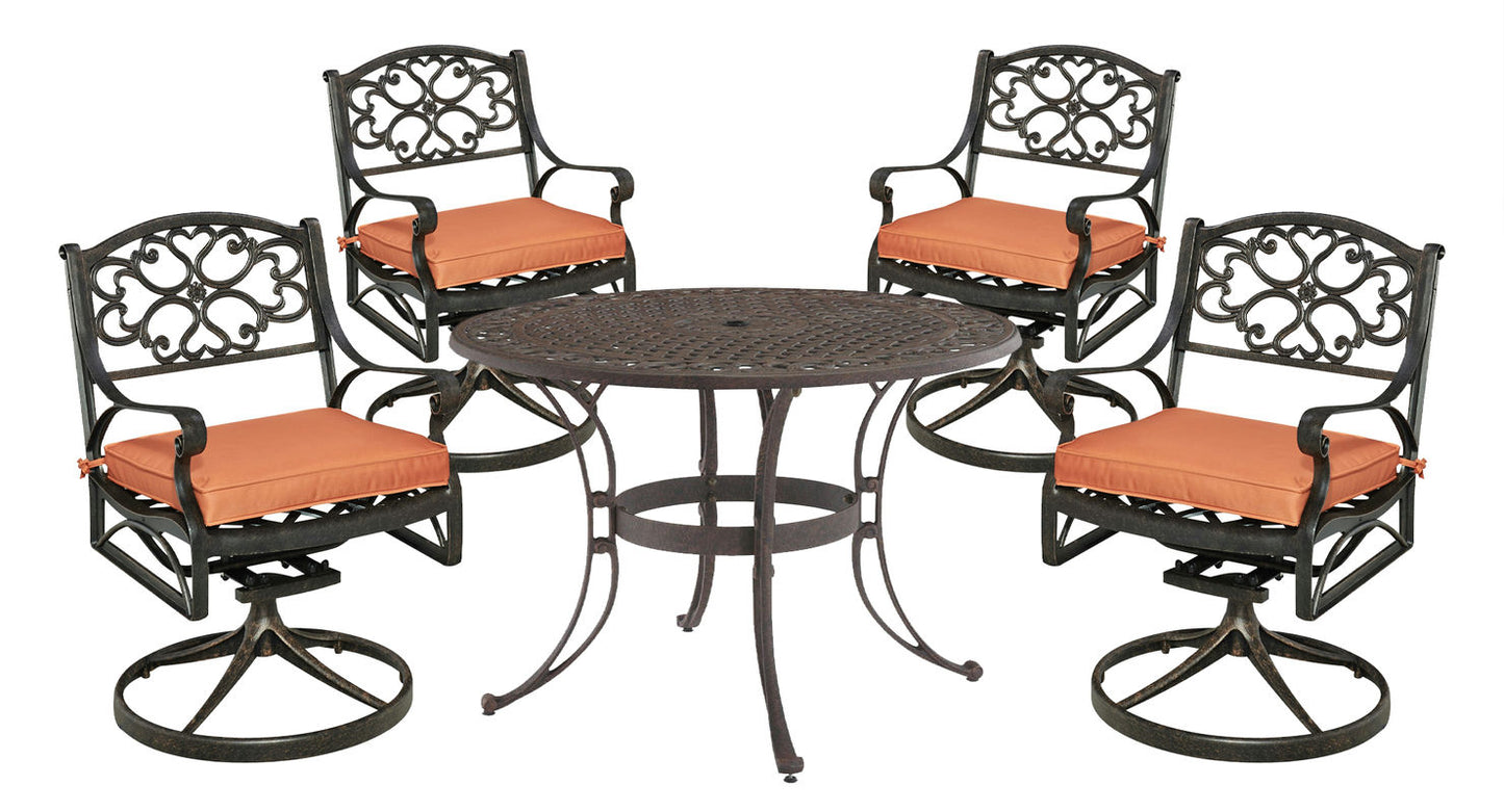 Sanibel 5 Piece Outdoor Dining Set by homestyles, 6655-305C