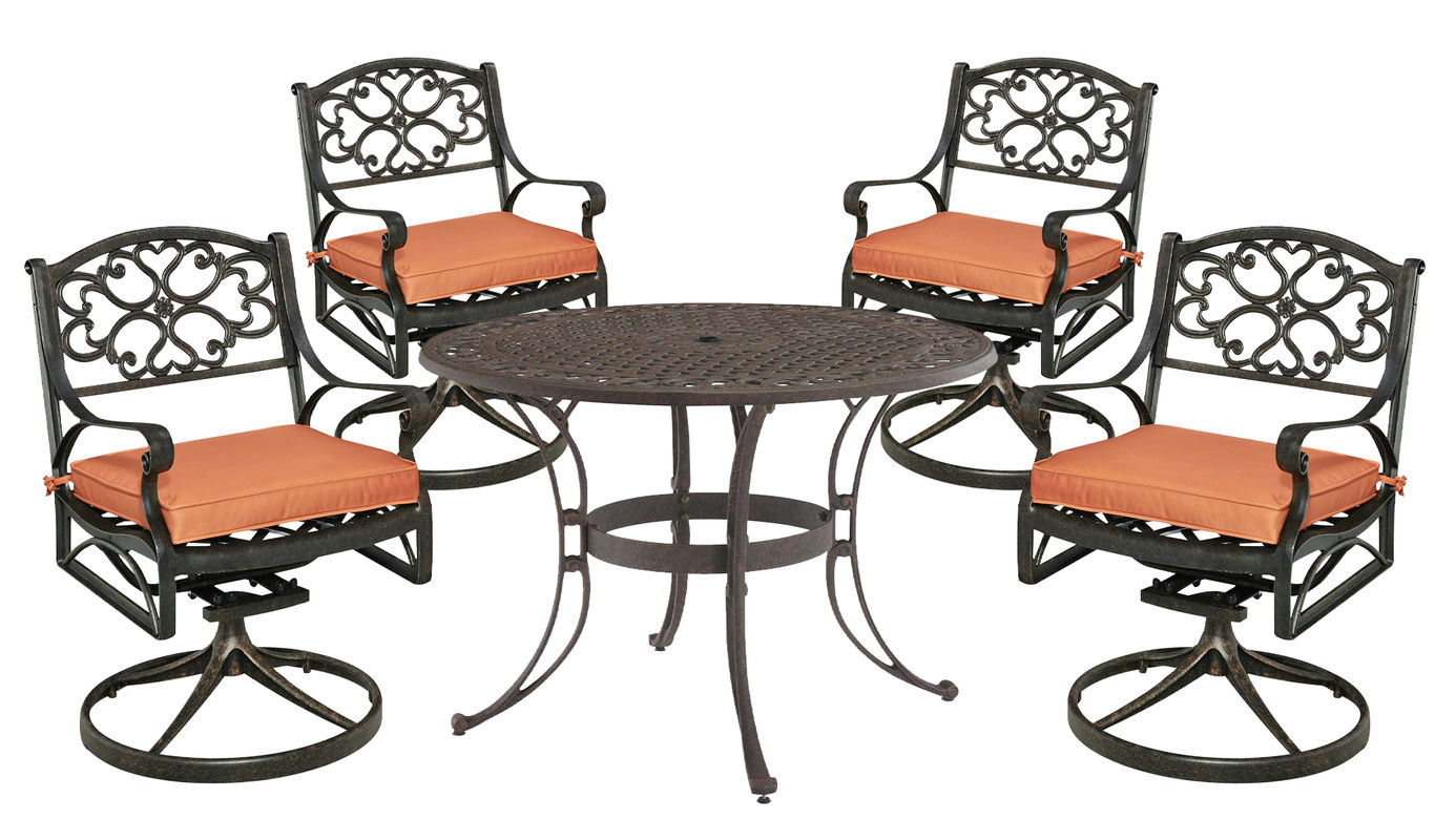 Sanibel 5 Piece Outdoor Dining Set by homestyles, 6655-325C