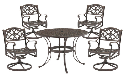Sanibel 5 Piece Outdoor Dining Set by homestyles, 6655-325