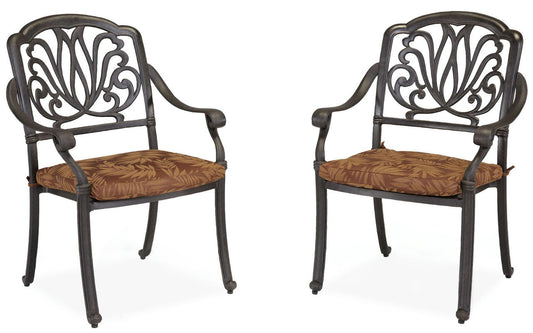 Capri Outdoor Chair Pair by homestyles, Charcoal