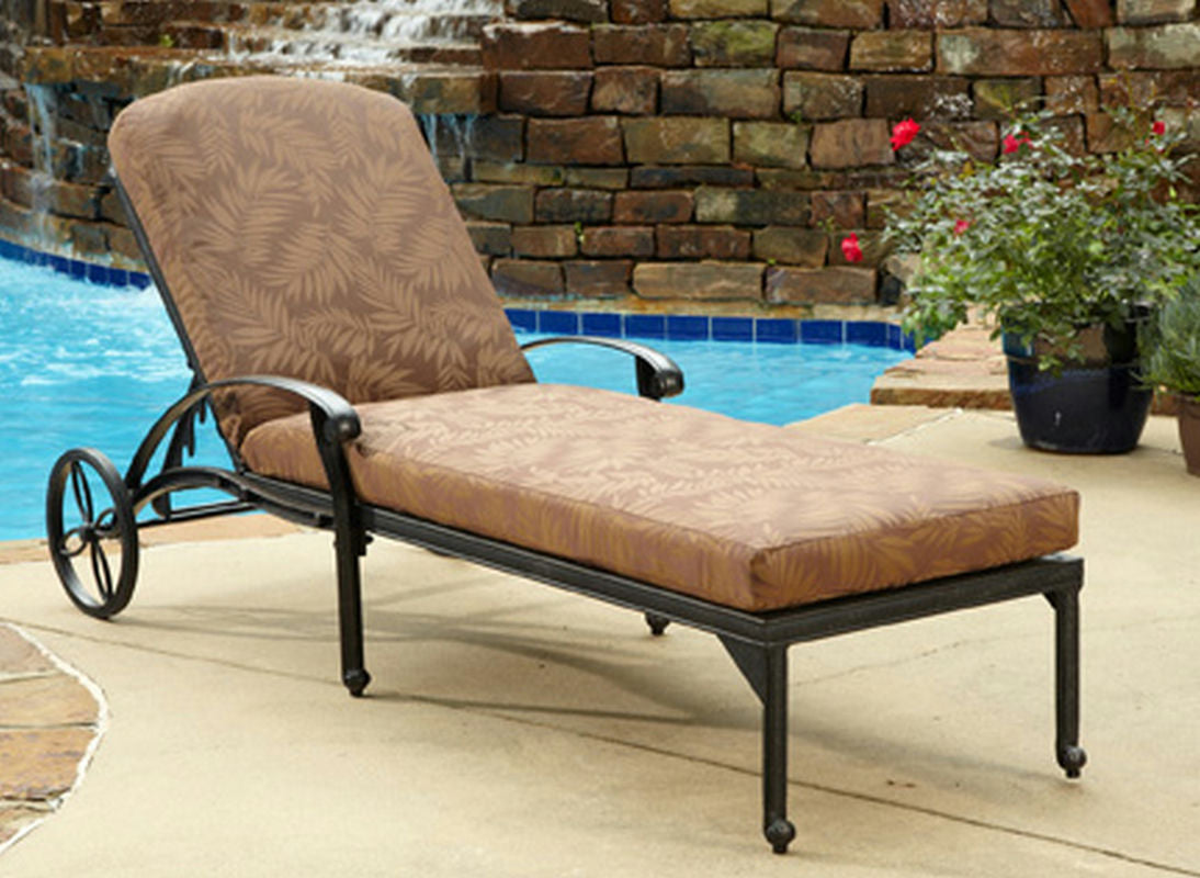 Capri Outdoor Chaise Lounge by homestyles, Charcoal