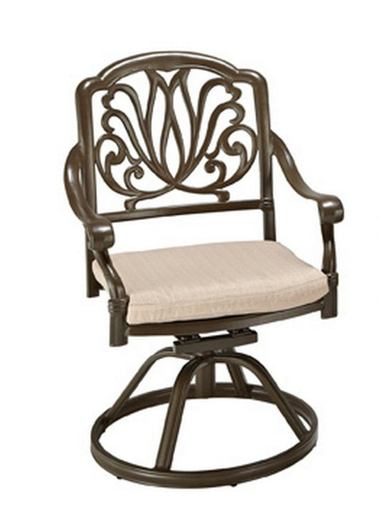 Capri Outdoor Swivel Rocking Chair by homestyles, Taupe