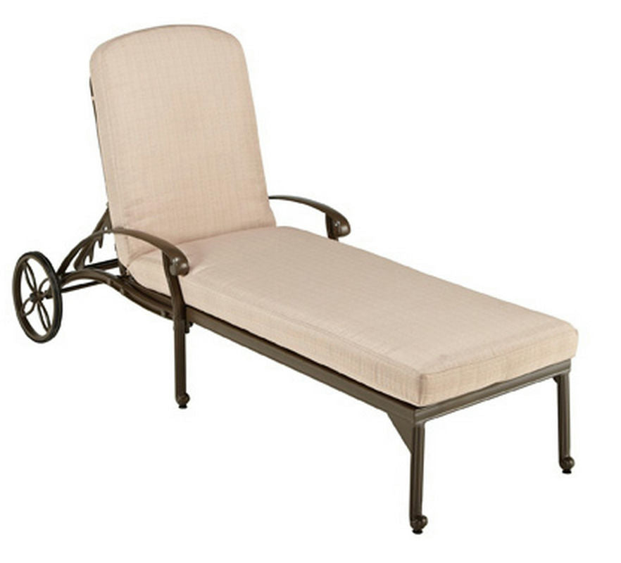 Capri Outdoor Chaise Lounge by homestyles, Taupe