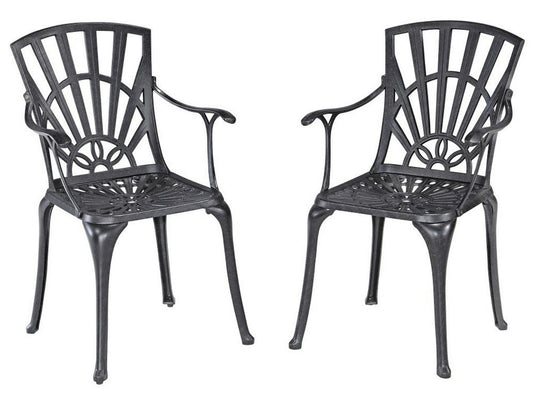 Grenada Outdoor Chair Pair by homestyles, Charcoal