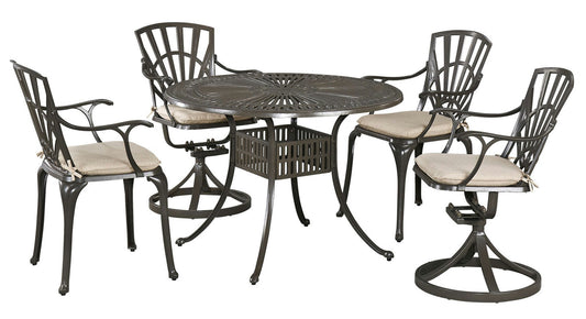 Grenada 5 Piece Outdoor Dining Set by homestyles, 6661-3058C