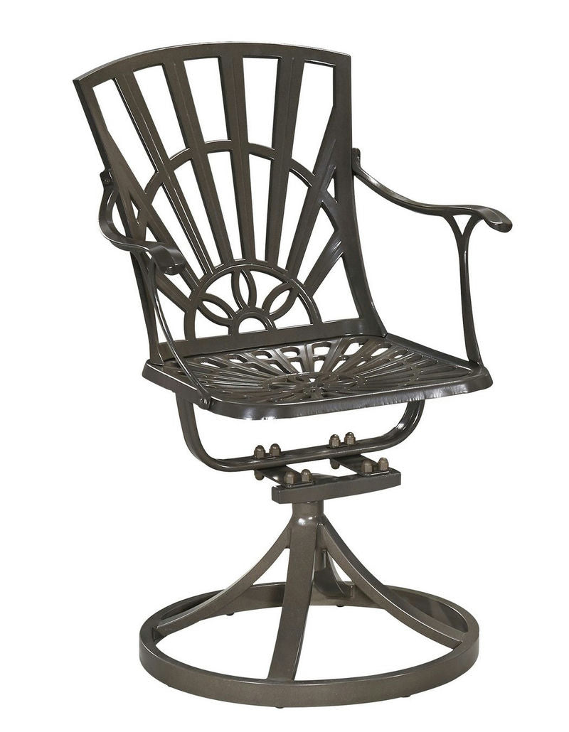Grenada Outdoor Swivel Rocking Chair by homestyles, Khaki Gray