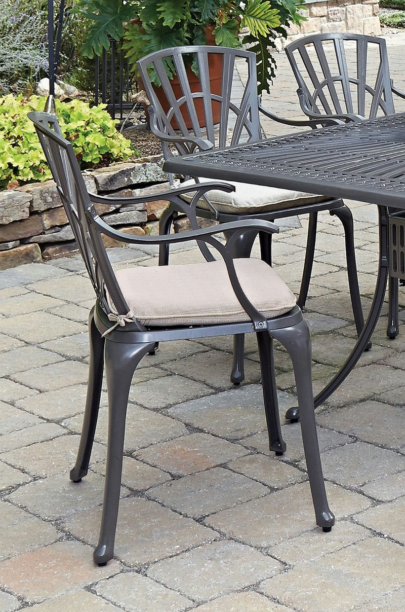 Grenada Outdoor Chair Pair by homestyles, Khaki Gray