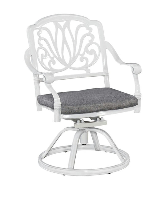 Capri Outdoor Swivel Rocking Chair by homestyles, White