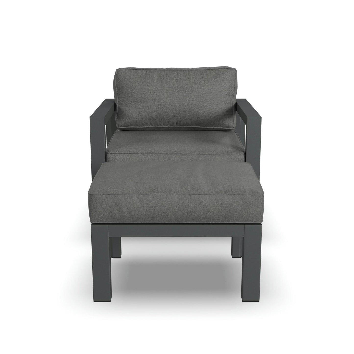 Grayton Chair w/ Ottoman in Gray by homestyles