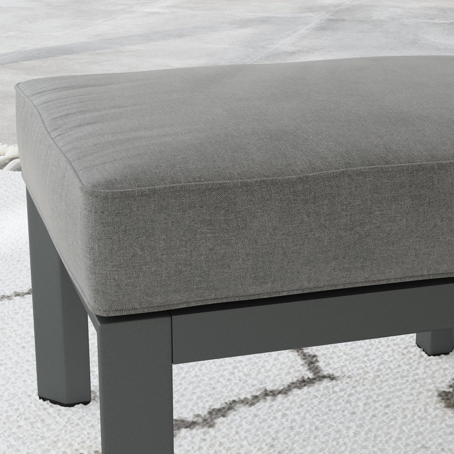 Grayton Chair w/ Ottoman in Gray by homestyles