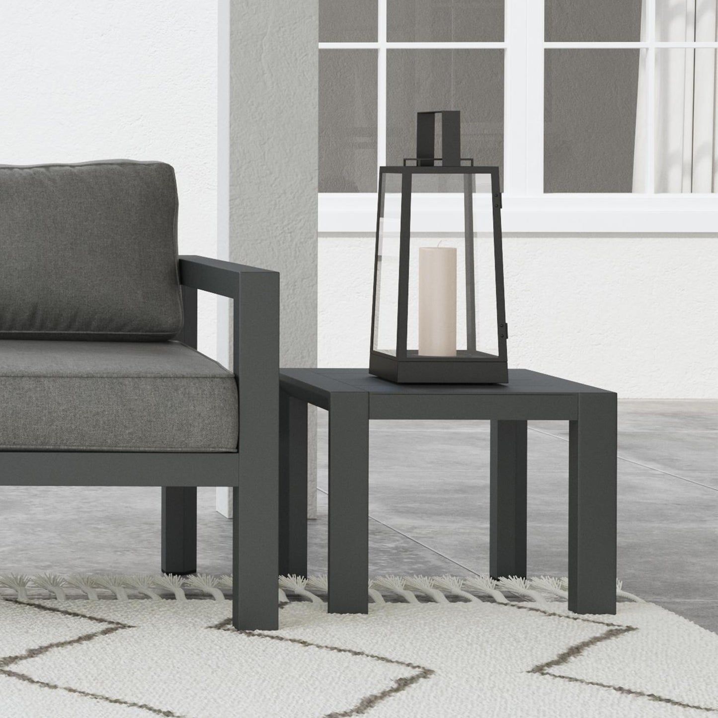 Grayton End Table in Gray by homestyles