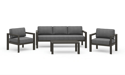 Grayton Outdoor Aluminum Sofa 4-Piece Set by homestyles