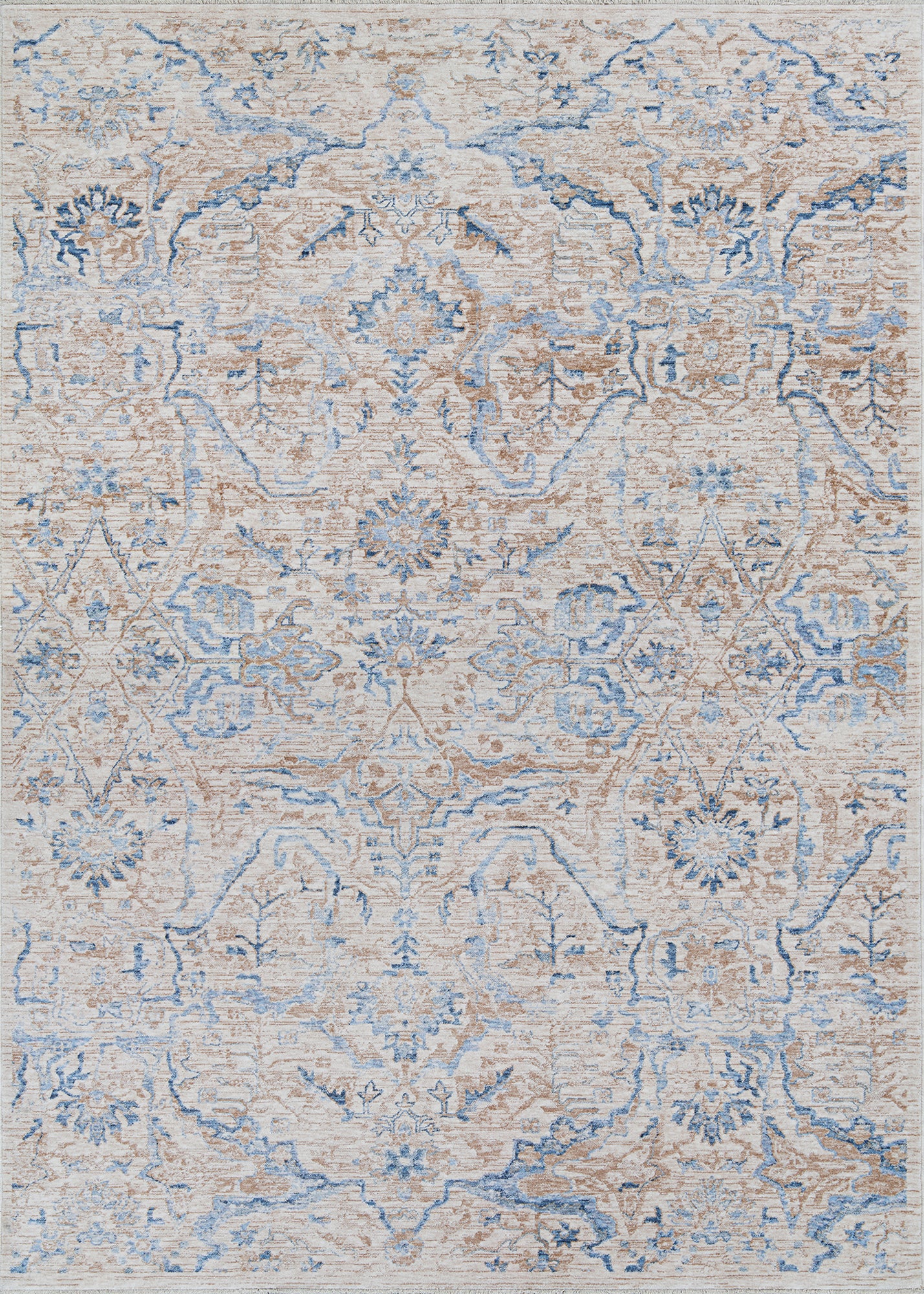 Couristan Couture Ballerine Burnished Gold-Denim Runner Rug 2'2" x 8'11"
