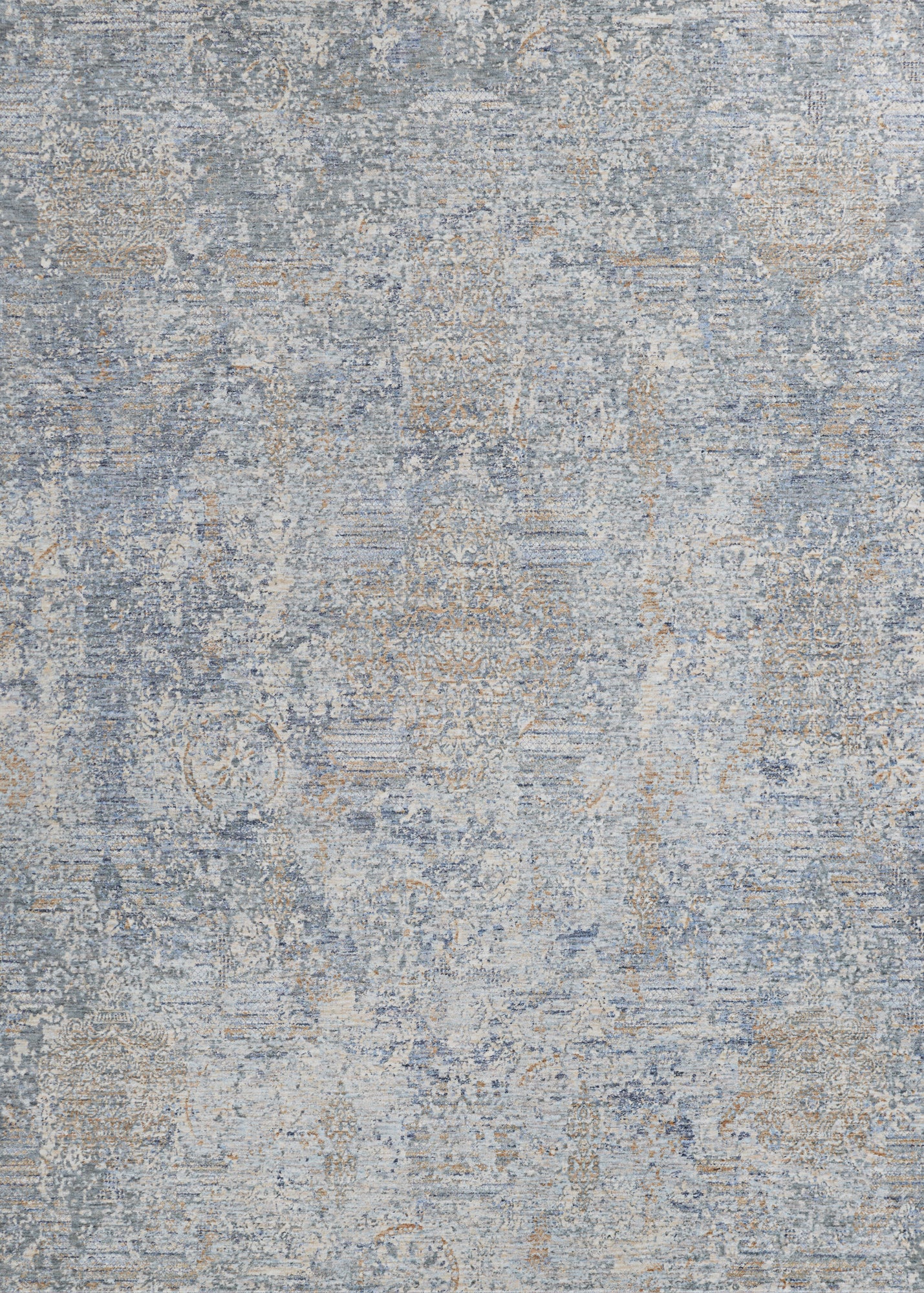 Couristan Couture Bordado Light Grey-Multi Runner Rug 2'2" x 8'11"
