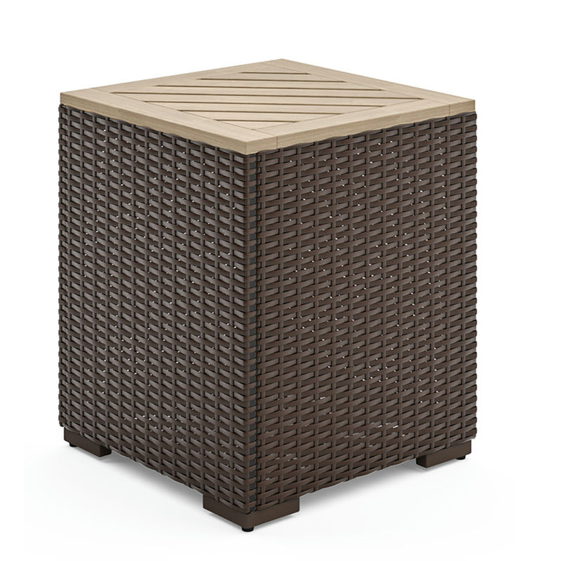 Palm Springs Outdoor Side Table Pair and Four Arm Chairs by homestyles