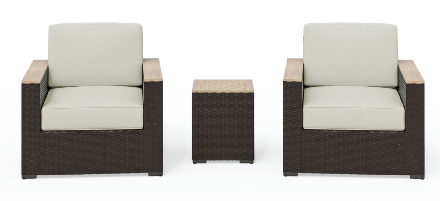 Palm Springs Outdoor Side Table and Arm Chair Pair by homestyles