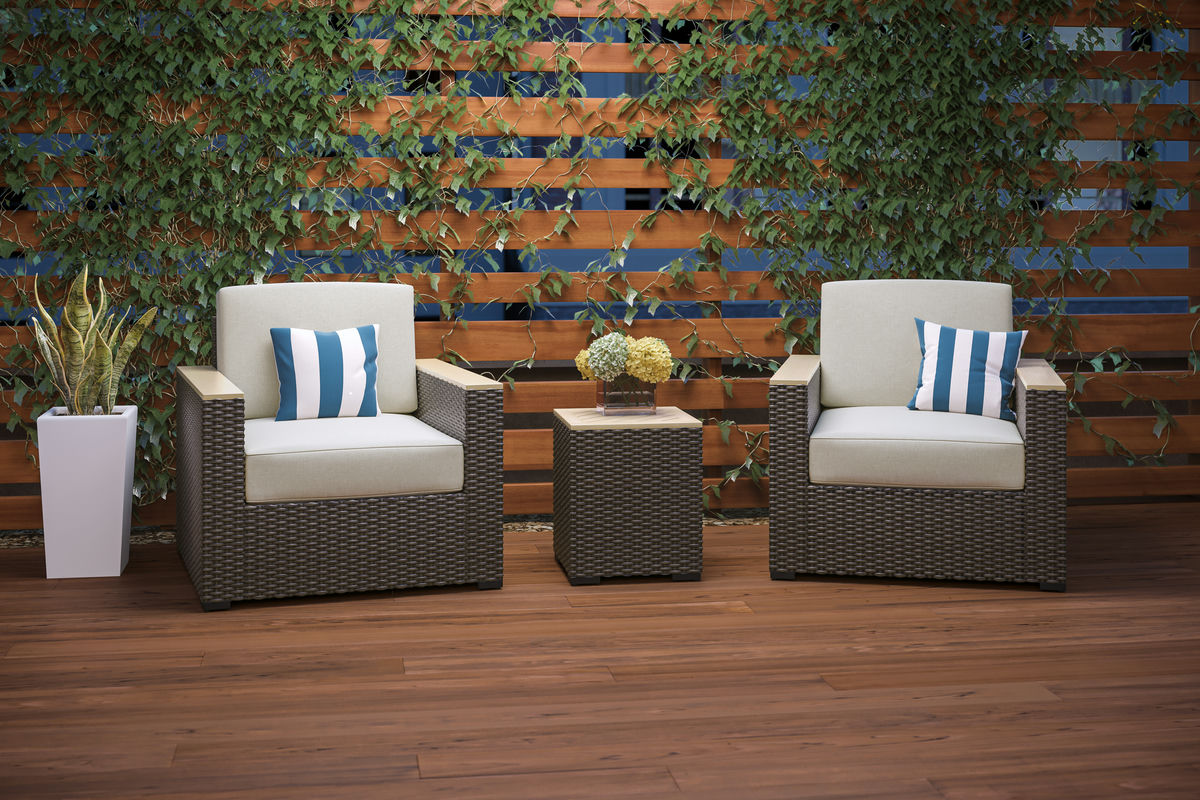 Palm Springs Outdoor Side Table and Arm Chair Pair by homestyles