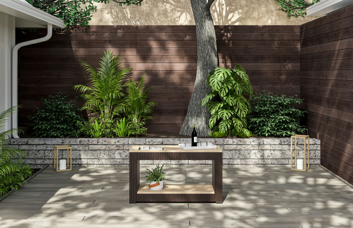 Palm Springs Outdoor Sofa Table by homestyles