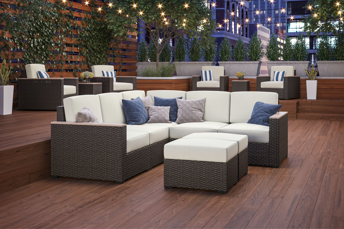 Palm Springs Outdoor 5 Seat Sectional by homestyles