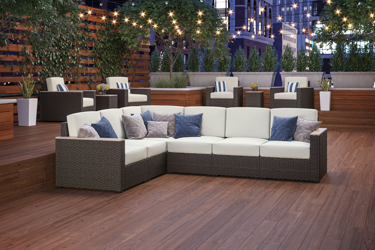 Palm Springs Outdoor 6 Seat Sectional by homestyles