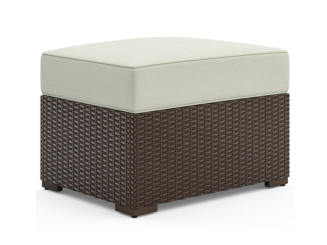 Palm Springs Outdoor 4 Seat Sectional, Ottoman and Side Table by homestyles