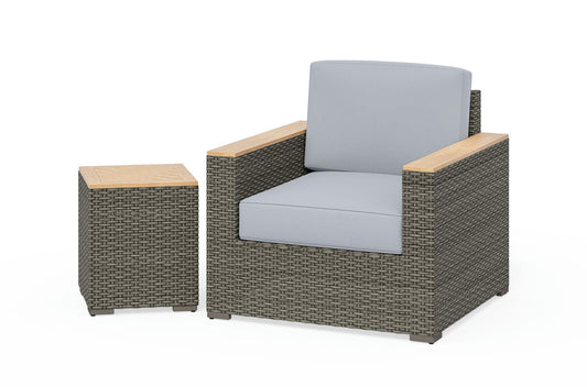 Boca Raton Outdoor Arm Chair and Side Table by homestyles