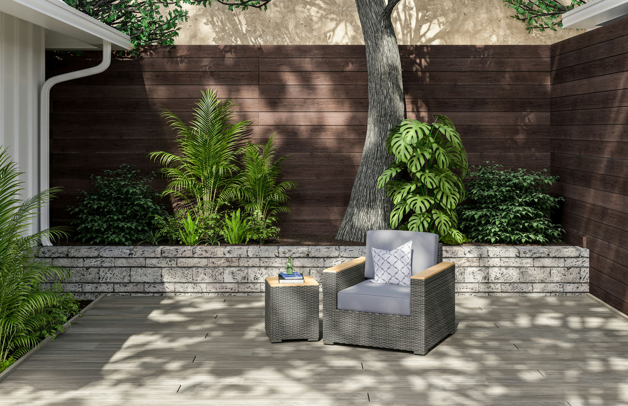 Boca Raton Outdoor Arm Chair and Side Table by homestyles