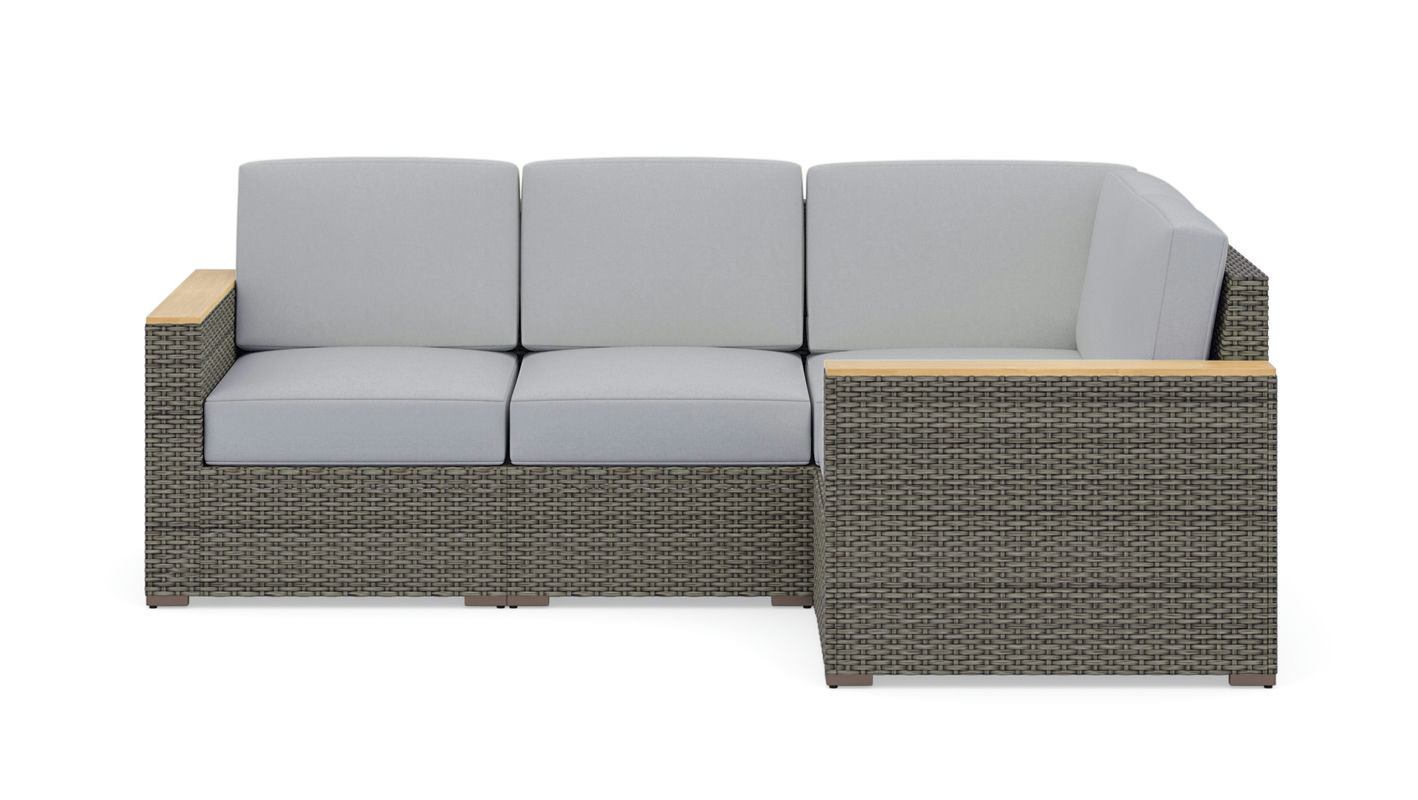 Boca Raton Outdoor 4 Seat Sectional by homestyles