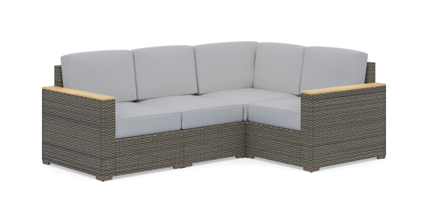 Boca Raton Outdoor 4 Seat Sectional by homestyles