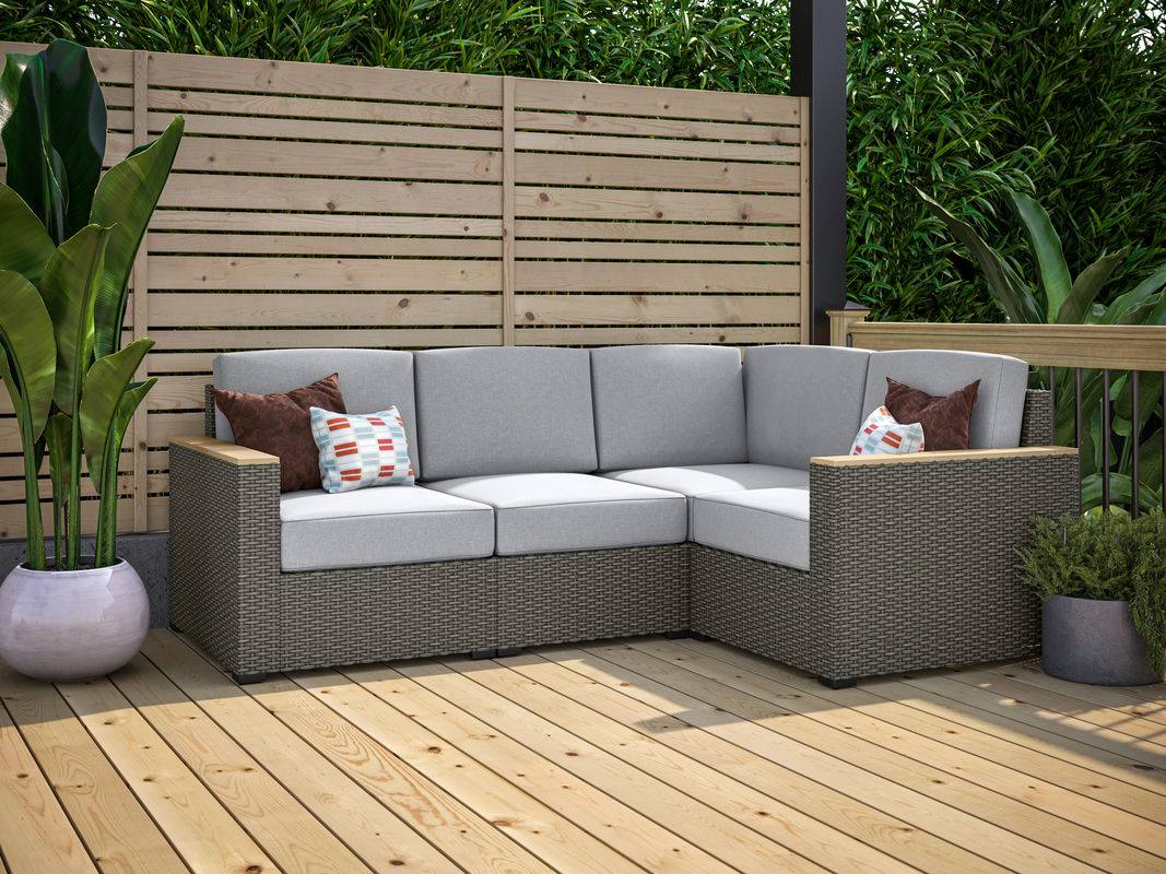 Boca Raton Outdoor 4 Seat Sectional by homestyles