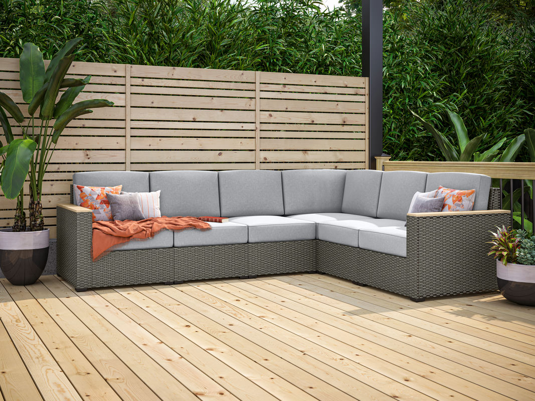 Boca Raton Outdoor 6 Seat Sectional by homestyles
