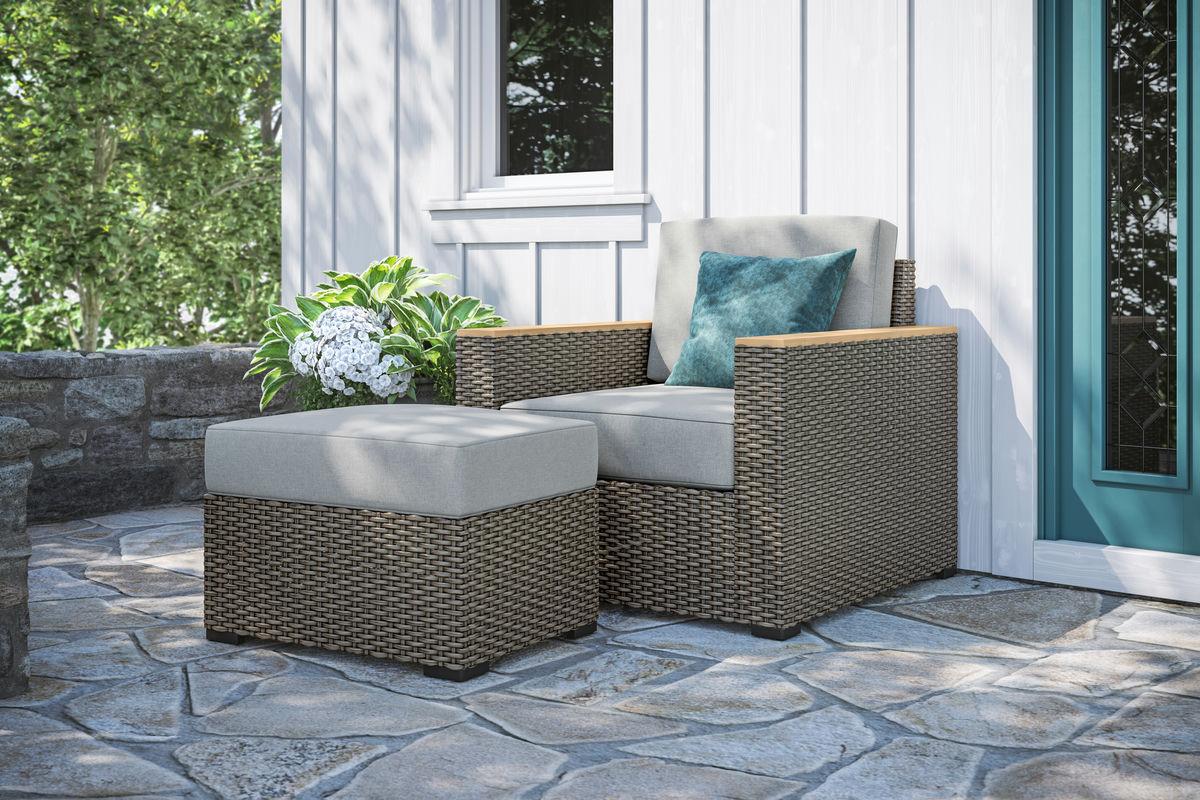 Boca Raton Outdoor Ottoman by homestyles