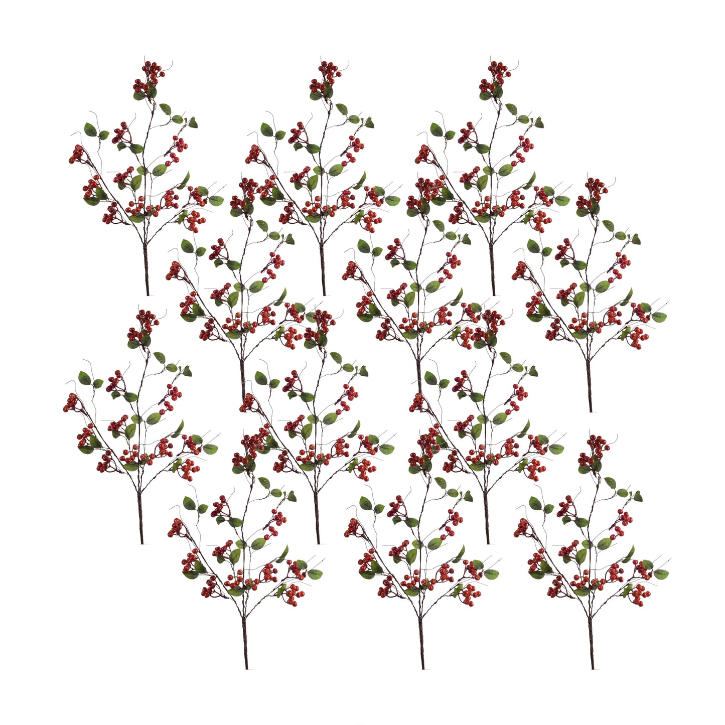 Berry Spray (Set Of 12) 30"H Foam/Wire