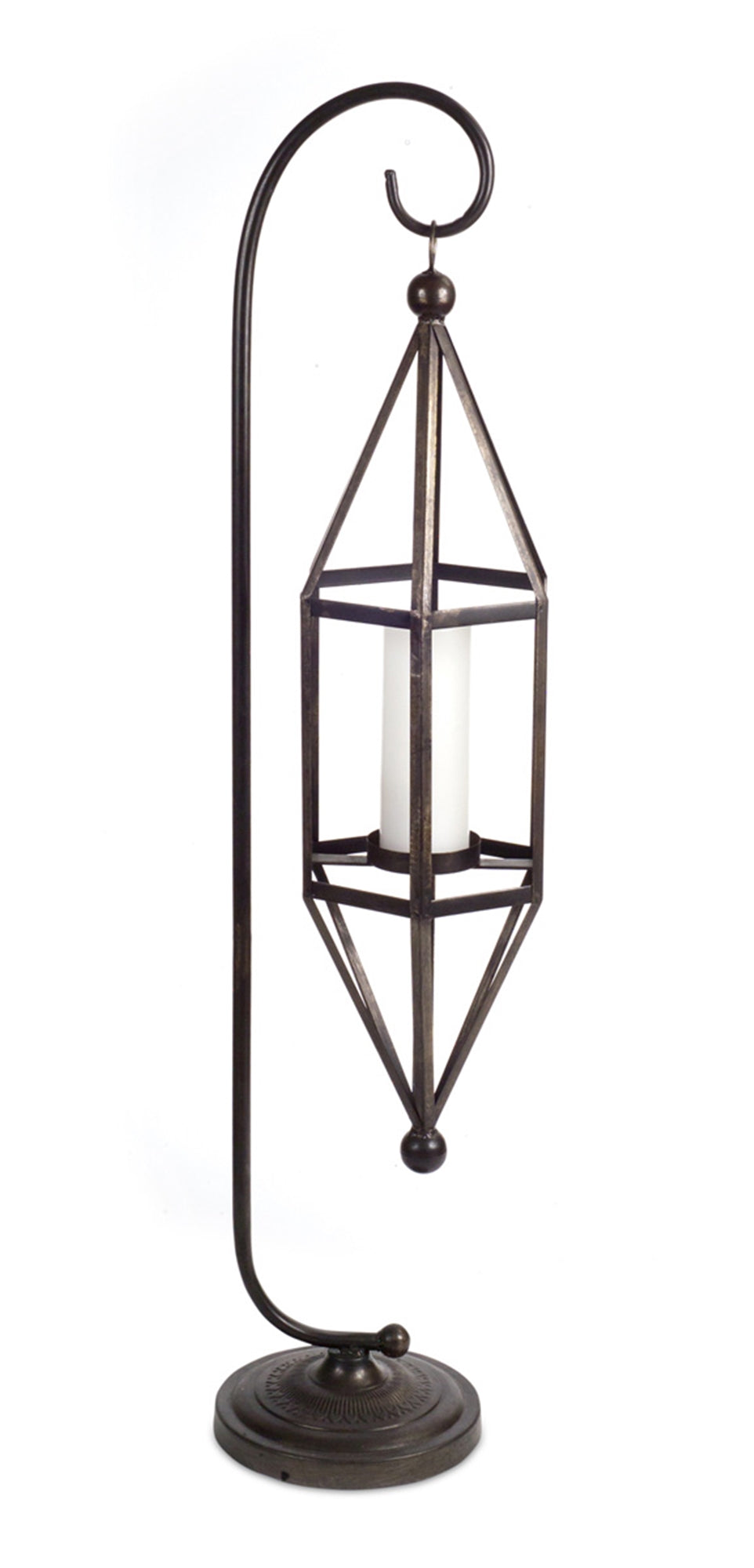 Hanging Lantern W/Stand 45.5"H Metal