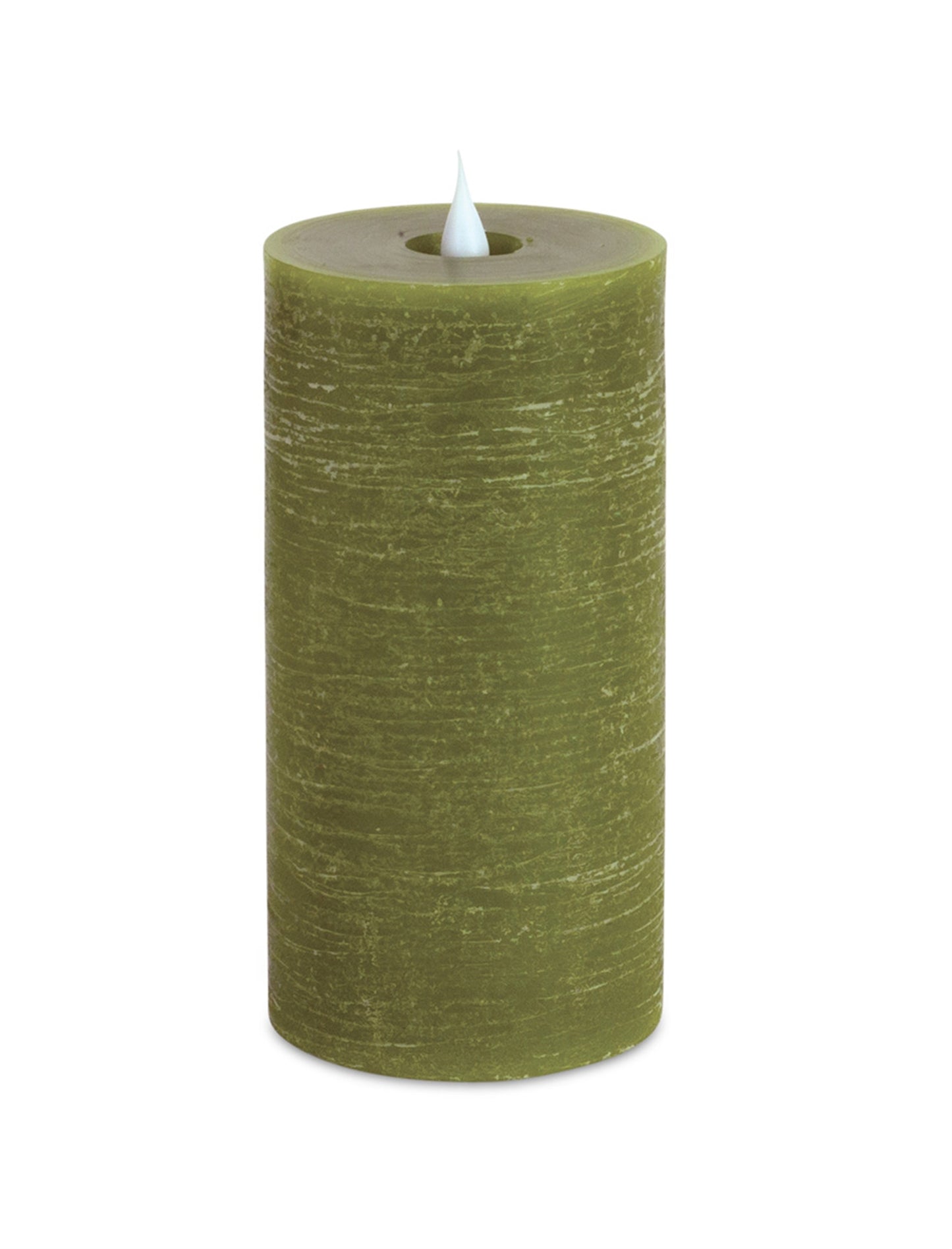 Simplux Led Designer Candle W/Remote 3.5"X7"H Wax/Plastic, Green