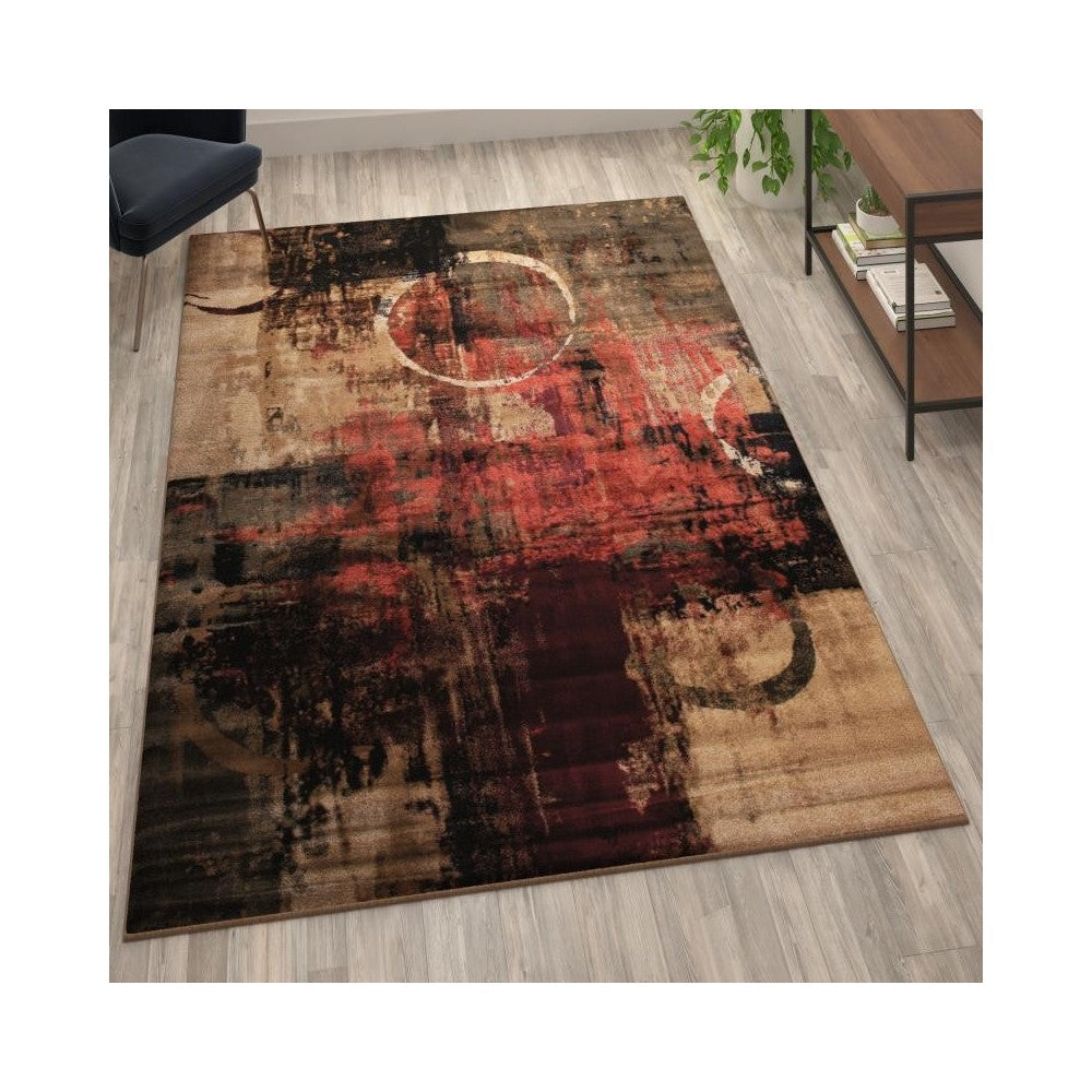 6x9 Abstract Area Rug
