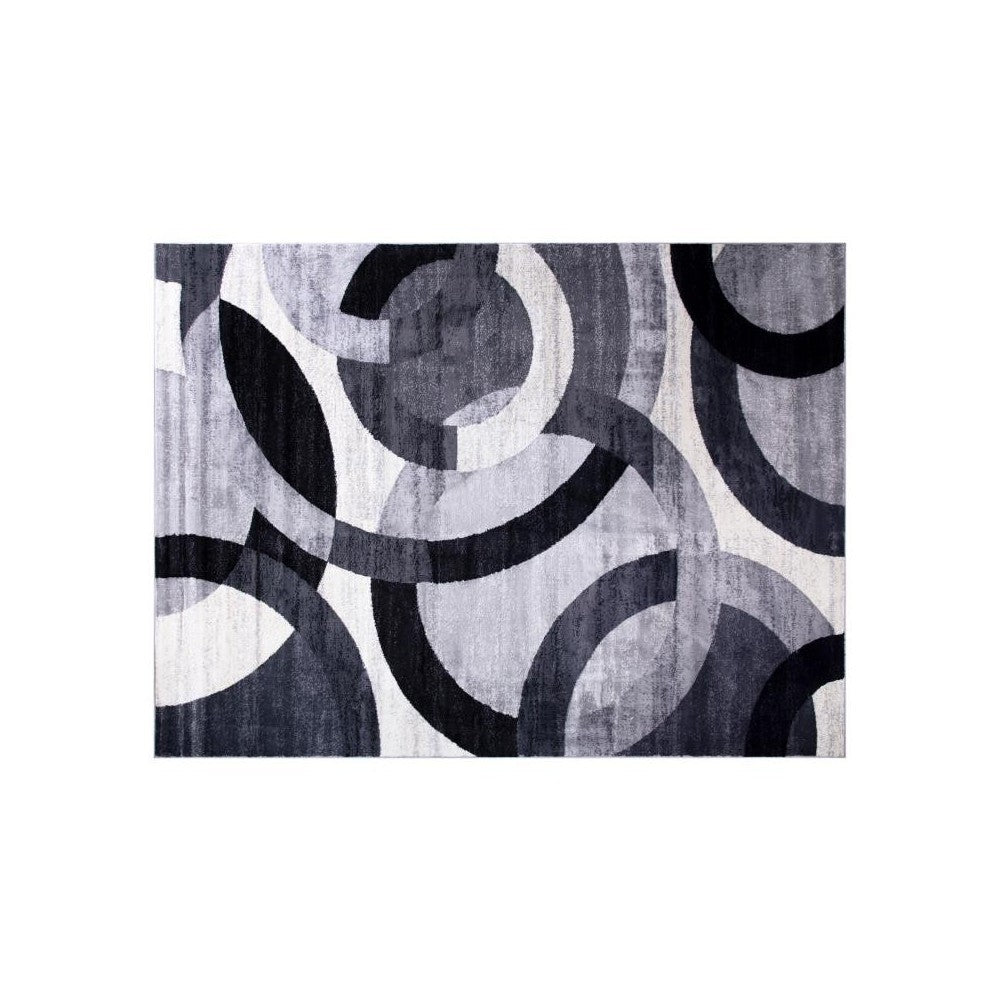 6x9 Black/Gray Area Rug