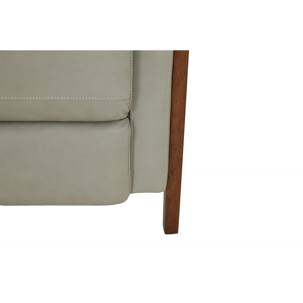 7-1179 Lewiston Push Thru The Arms Recliner, Corbett Chromium