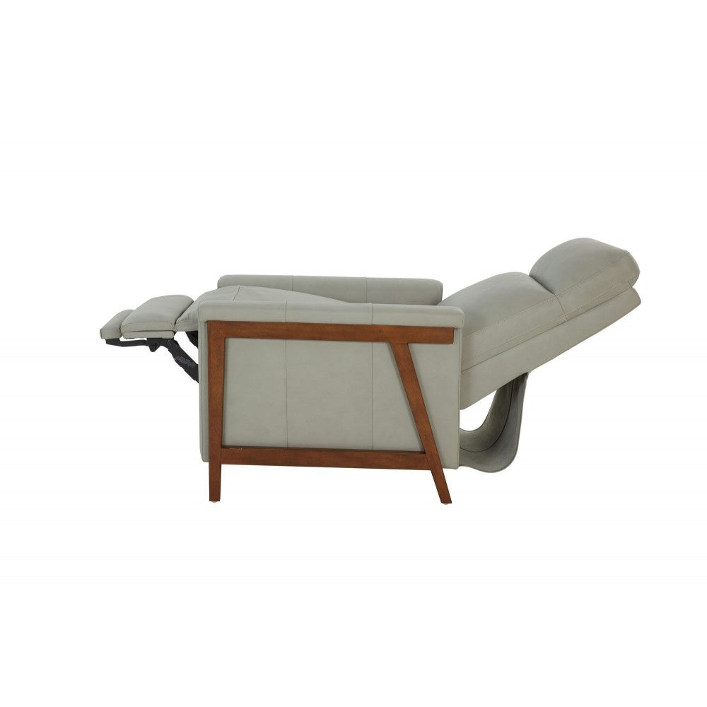 7-1179 Lewiston Push Thru The Arms Recliner, Corbett Chromium