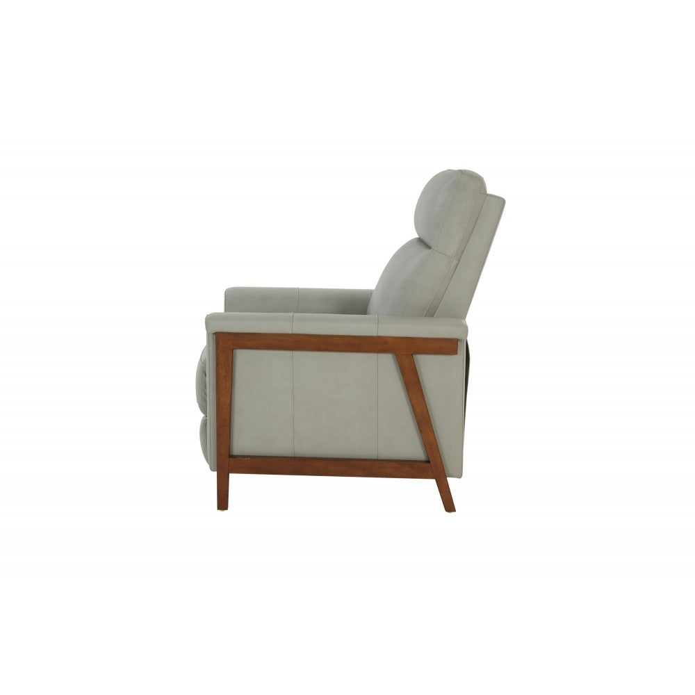 7-1179 Lewiston Push Thru The Arms Recliner, Corbett Chromium