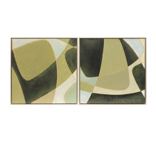 25x25, S/2, Abstract Oil Painting, Gold/black