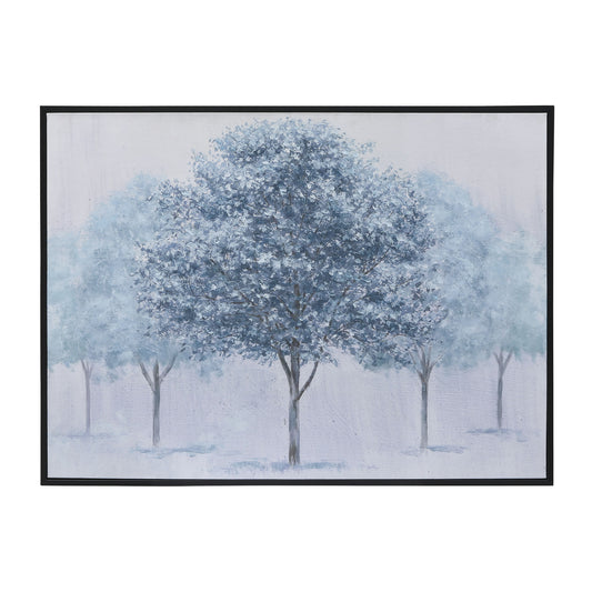 48x36 Handpainted Tree Canvas, Green