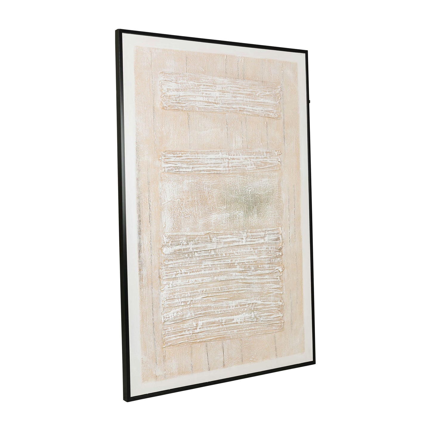 40x60 Abstract Handpainted Canvas, Beige