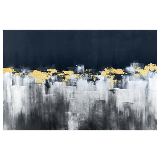 32x48 Abstract Hand Painted Canvas,multi/ Black
