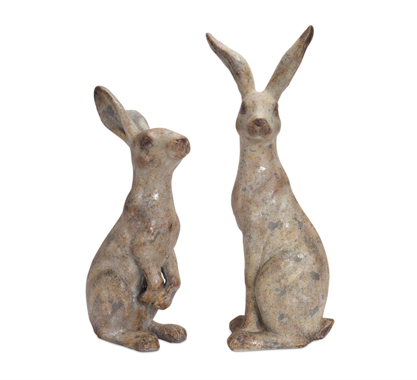 Rabbit (Set Of 2) 20"H, 24.5"H Polystone