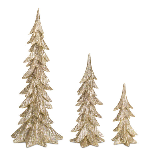 Trees (Set Of 3) 12.5"H, 18"H, 25.5"H Resin