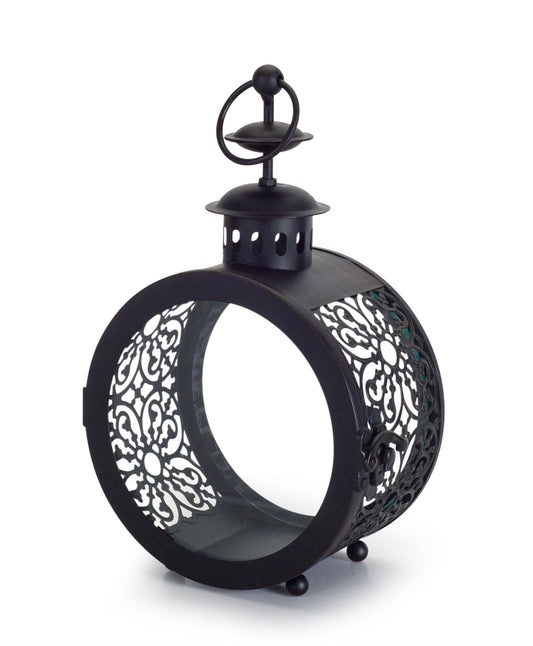 Lantern (Set Of 2) 9"H Iron/Glass