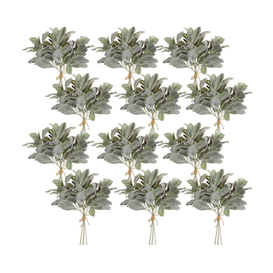 Lambs Ear Bundle (Set Of 12) 14.5"H Polyester