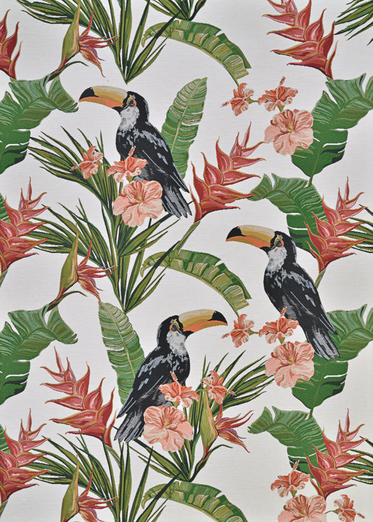Couristan Dolce Toucans Ivory Rug 8'1" x 11'2"